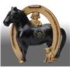 Image 1 : Cast Iron Good Luck Horseshoe Still Bank.