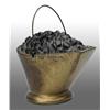 Image 1 : Cast Iron Coal Bucket Still Bank.