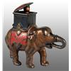 Image 1 : Cast Iron Elephant with Howdah Mechanical Bank.