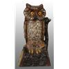 Image 1 : Cast Iron Owl Turns Head Mechanical Bank.