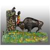 Image 1 : Cast Iron Butting Buffalo Mechanical Bank.