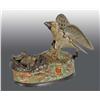 Image 1 : Cast Iron Eagle & Eaglets Mechanical Bank.