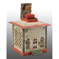Cast Iron Hall's Excelsior Mechanical Bank.