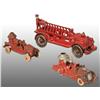 Image 1 : Lot of 3: Cast Iron Fire Vehicle Toys.