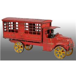 Cast Iron Dent Express Truck Toy.