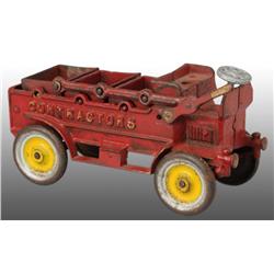 Cast Iron Contractors Truck Toy.