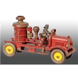 Cast Iron Fire Pumper Toy.
