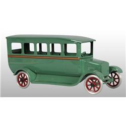 Pressed Steel Flivver Delivery Bus Toy.