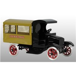 Pressed Steel Flivver Air Mail Truck Toy.