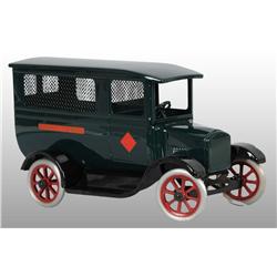Pressed Steel Flivver Railway Express Van Toy.