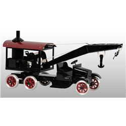 Pressed Steel Flivver Wrecking Crane Truck Toy.
