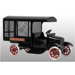 Pressed Steel Flivver Dog Catcher Truck Toy.