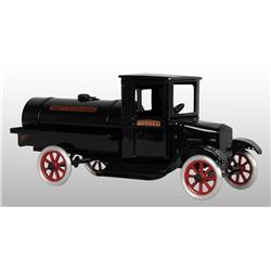 Pressed Steel Flivver Enclosed Cab Oil Truck Toy.