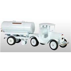 Pressed Steel Sturditoy 2-Piece Dairy Truck Toy.