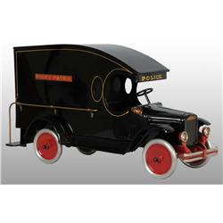 Pressed Steel Buddy L Police Patrol Toy.