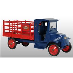 Pressed Steel American National Stake Truck Toy.