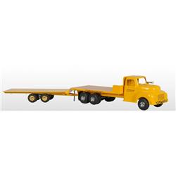 Pressed Steel All American Caterpillar Truck Toy.