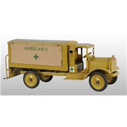Pressed Steel Keystone Packard Army Ambulance Toy.