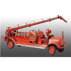 Pressed Steel Keystone Water Tower Fire Truck Toy.