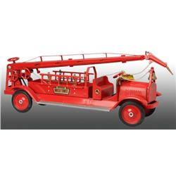 Pressed Steel Keystone Water Tower Fire Truck Toy.