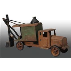 Pressed Steel Steelcraft Steam Shovel Truck Toy.