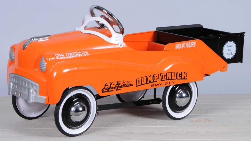 Pressed Steel Dump Truck Pedal Car.