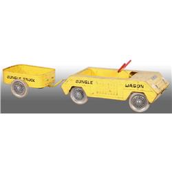 Pressed Steel Triang Jungle Wagon Pedal Car.