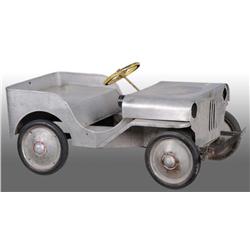 Aluminum Steel Military Jeep Pedal Car.