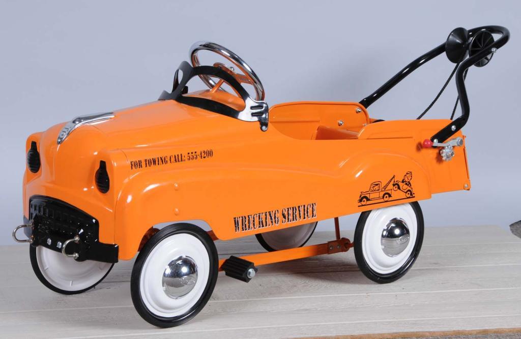 Pressed Steel Wrecker Tow Truck Pedal Car.