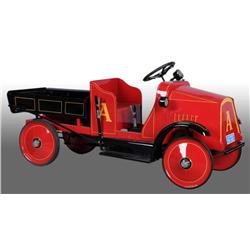 Pressed Steel 5-Ton Dump Truck Pedal Car.