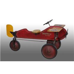 Wooden Rolls Racer Air Mail Pedal Plane.