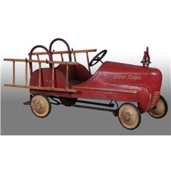 Pressed Steel Gendron Fire Truck Pedal Car.