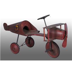 Pressed Steel No. 5 US Mail Bi-Wing Pedal Plane.