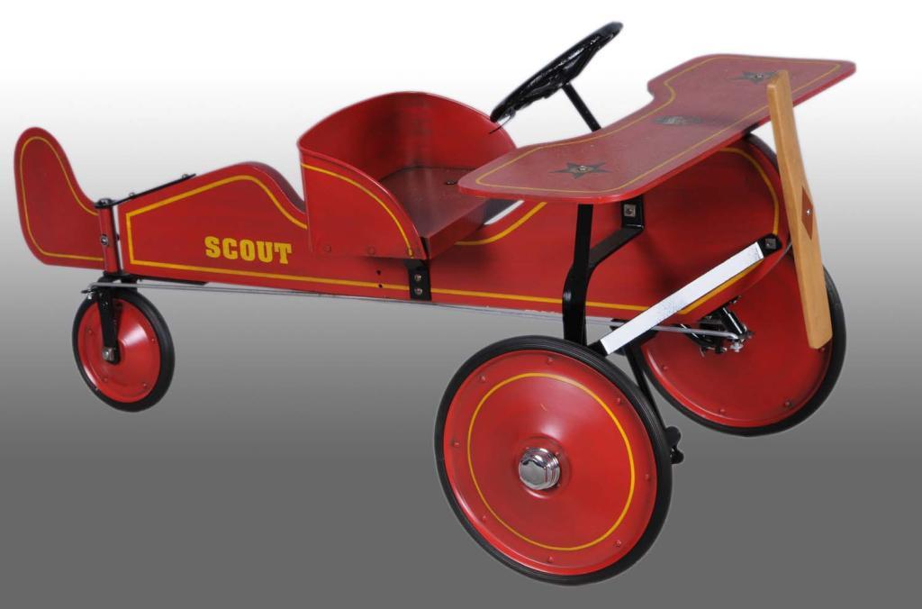 Wooden Gendron Scout Pedal Plane.