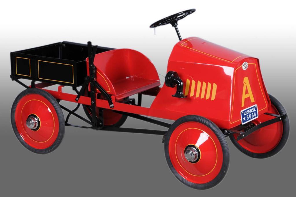 Pressed Steel 1-Ton Dump Truck Pedal Car.