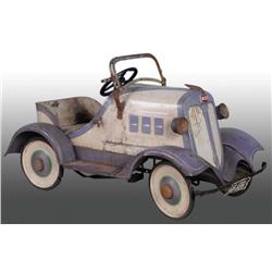 Pressed Steel Blue Streak Pedal Car.