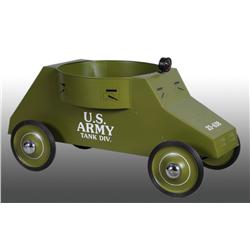 Pressed Steel Garton US Army Tank Pedal Car.
