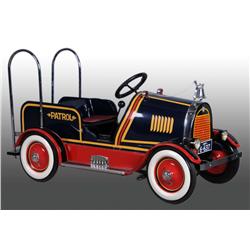 Pressed Steel Dodge Police Patrol Pedal Car.