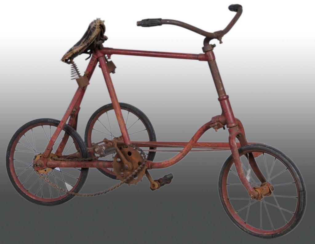 Pressed Steel Gendron Sidecar Bike Pedal Car.