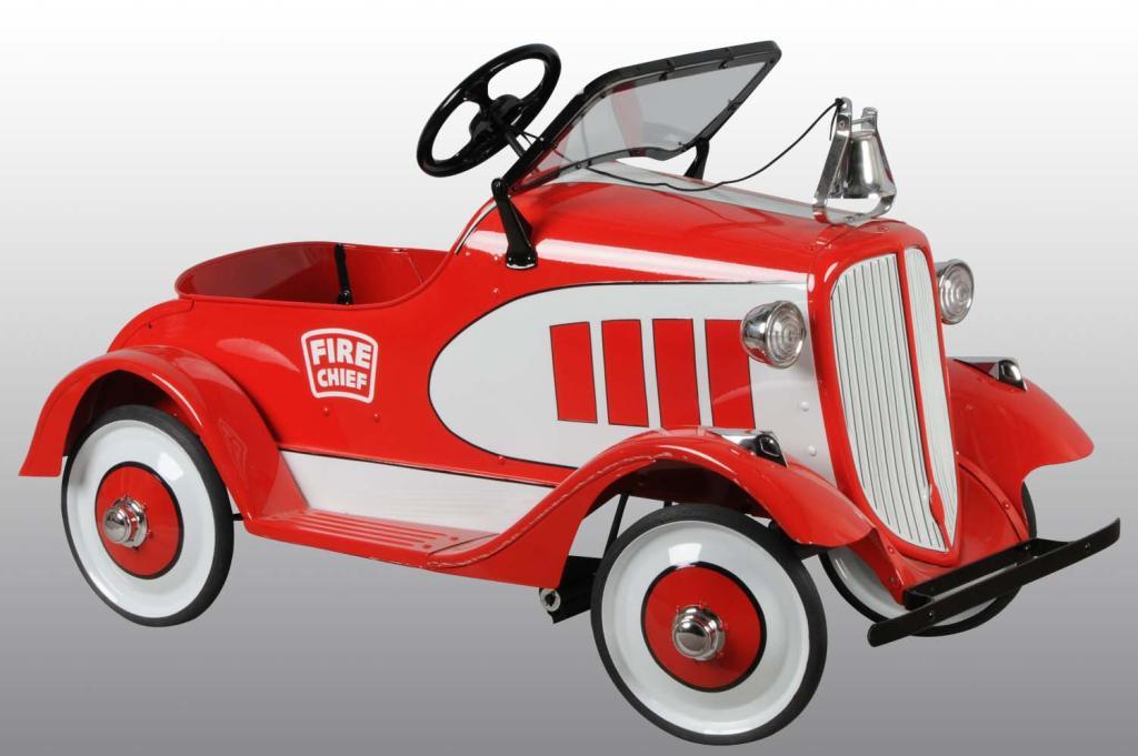 Pressed Steel Buick Fire Chief Pedal Car.