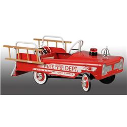 Pressed Steel AMF Fire Truck Pedal Car.