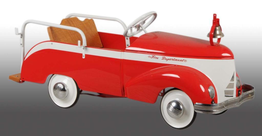 Pressed Steel Garton Fire Dept. Ladder Pedal Car.