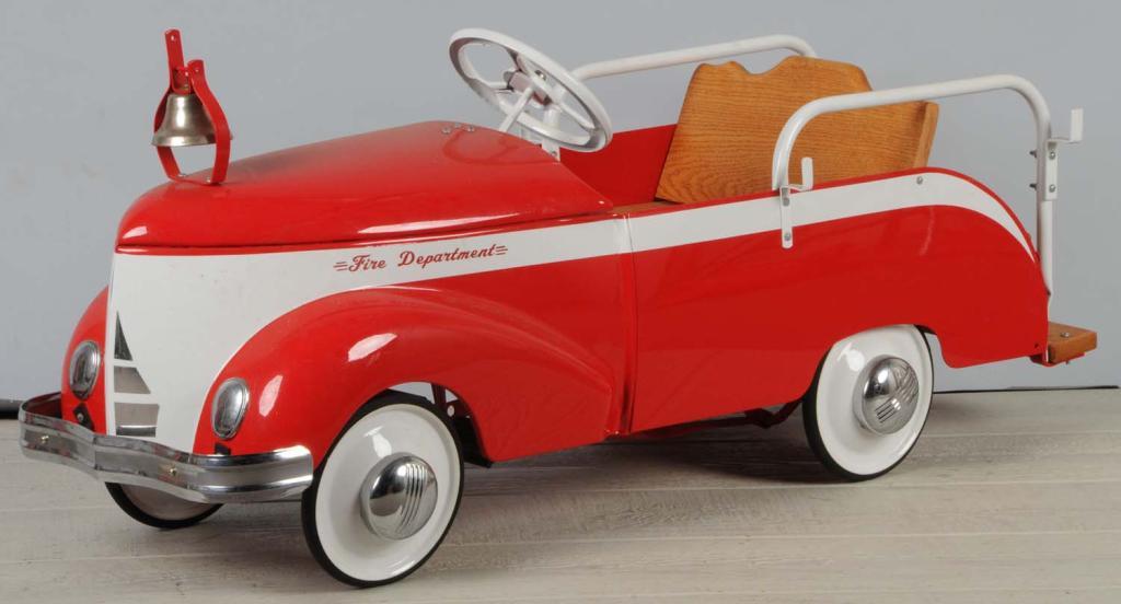 Pressed Steel Garton Fire Dept. Ladder Pedal Car.