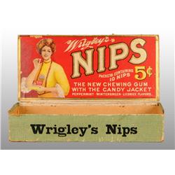 Cardboard Wrigley's Nips Box.