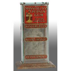 Glass Mansfield’s Gum Display Case Short Version.
