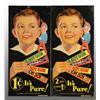 Image 1 : Lot of 2: Tin Oh Boy Gum "It's Pure" Signs.