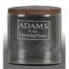 Image 1 : Adam's Pure Chewing Gum Oval Jar with Metal Lid.