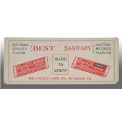 Paper Coca-Cola Gum Blotter.
