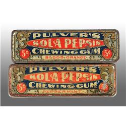 Lot of 2: Pulver's Kola Pepsin Gum Tins.