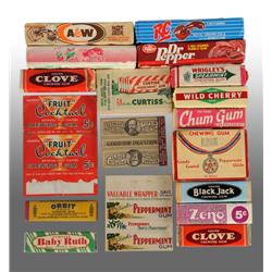 Lot of Assorted Gum Packs & Wrappers.